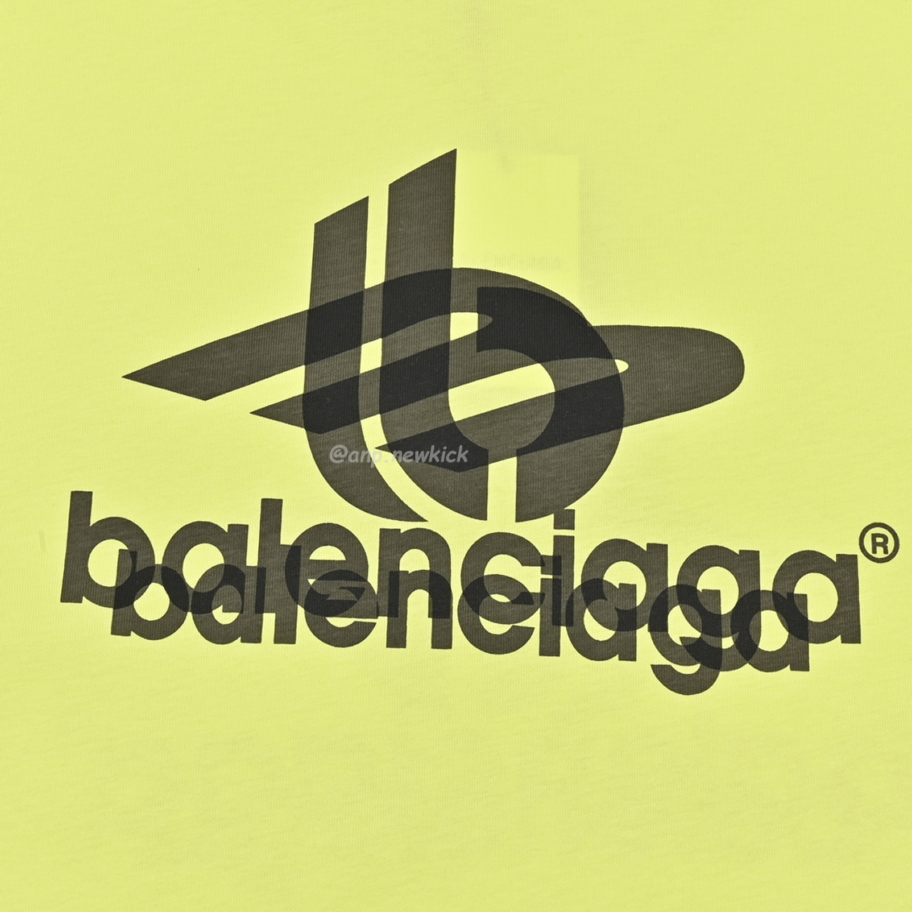 Balenciaga 23ss Tape Printed Overlapping T Shirt (7) - newkick.org